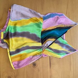 Rachel Comey silk bodysuit jumper size 4.